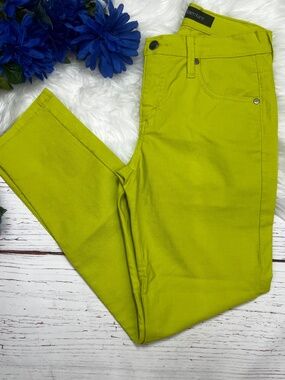 |•KARAN KANE•| Lime Green Stretch Jeans Size 4